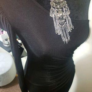 Kardashians Bebe 1 Sleeve Bodycon Dress [Small]